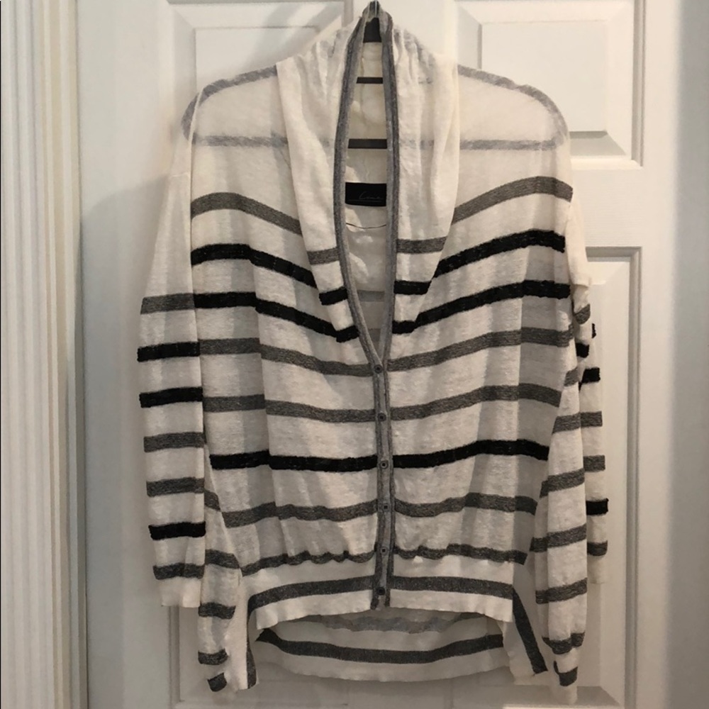 Anthropologie Line sweater with black sequin